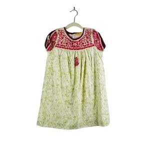 Roberta Roller Rabbit embroidered 100% cotton little girl tunic Floral Dress NWT